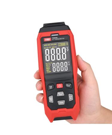 TASI TA612C Type K/J Digital Thermometer -200 to 2501 | 4-Channel LCD Handheld Temp Measurement with Data Storage & USB Upload - Buy Online on GoSupps.com