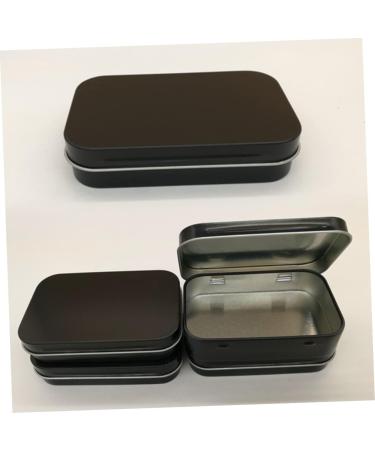 NUOBESTY 8pcs Box Jewelry Boxes Black Metal Food Container Candy Tin Mini Rectangular Tin Candy Box Rectangle Size 2 Black - Buy Online on GoSupps.com
