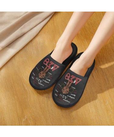 Society Gifts Non-Slip Washable Slippers - Medium Black for Hotel, Travel, Bride, Men and Women - Buy Online on GoSupps.com