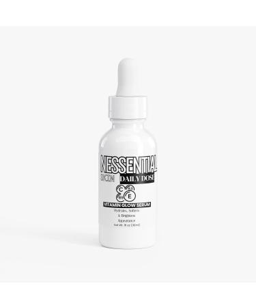 Nessential Skin Daily Dose Vitamin Glow Serum 1 fl oz with Vitamins B3 B5 C E for Hydration and Brightening - Buy Online on GoSupps.com