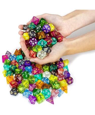 Wiz Dice Series II - 105 Dice in 15 Sets of 7 Unique Colors - Perfect DND Gifts and Accessories for TTRPG MTG Games - D&D Dice Sets in Unique Finishes - Buy Online on GoSupps.com