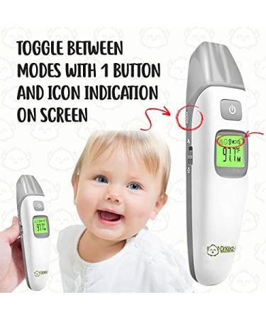 DrKea Baby Thermometer - Accurate Forehead & Ear Dual Mode Fever Thermometer for Kids & Adults - Buy Online on GoSupps.com