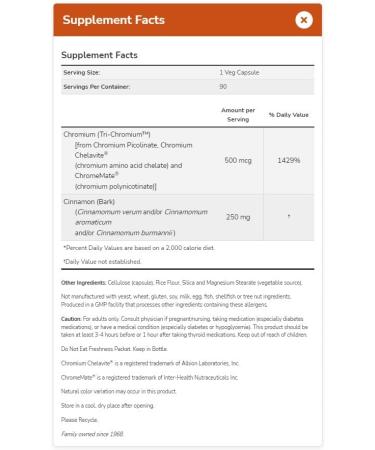 Now Foods Tri-Chromium 500 mcg - 180 Veg Capsules | Supports Metabolism & Glucose Levels - Buy Online on GoSupps.com