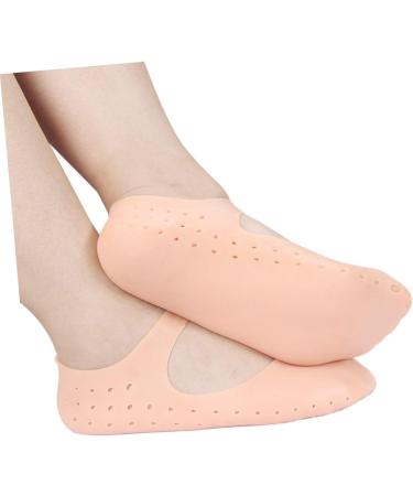 Beaupretty 6 Pairs Silicone Heel Protectors Plantar Inserts spa Gel Socks Heel Protectors for high Heel Shoes Silicone moisturizing Socks Non Slip Socks Sole of Foot Heel Cover - Buy Online on GoSupps.com