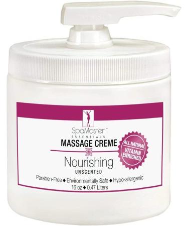 MASTER HEALTH PRODUCT Spamaster Unscented Massage Cream 1 Gallon Smooth Effortless Deep Tissue Massage 16 Oz (White)