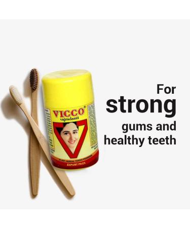 Vicco Vajradanti Pure Herbal Toothpowder - Pack of 4 (100g Each) | Behal International - Buy Now for International Shipping - Buy Online on GoSupps.com