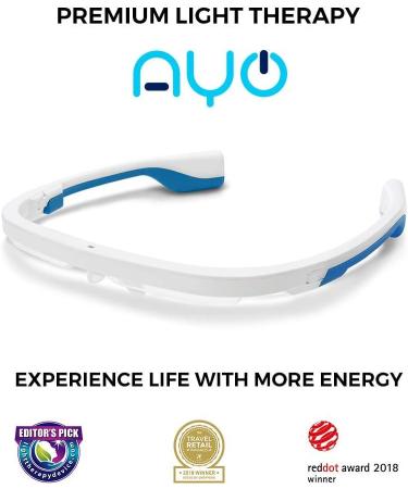 AYO: Sleep Better Beat Jet lag and Boost Your Energy! Premium Light Therapy Glasses Completely Controlled by The goAYO App. - Buy Online on GoSupps.com