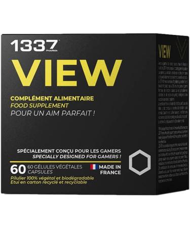 1337 VIEW Gaming Food Supplement 2 Month Cure / 60 Capsules (1/d) Made in France - Buy Online on GoSupps.com