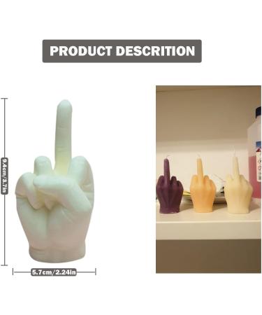 TOPYS 3D Hand Silicone Mold - Middle Finger Gesture Candle & Resin Casting Mould - Buy Online on GoSupps.com
