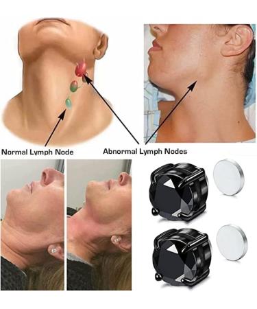 Ynfs 5 Pair Amo'thea Magnetic Acupressure Earrings for Weight Loss & Lymphatic Drainage - Unisex Non-Pierced Therapy Studs (8mm) - Buy Online on GoSupps.com