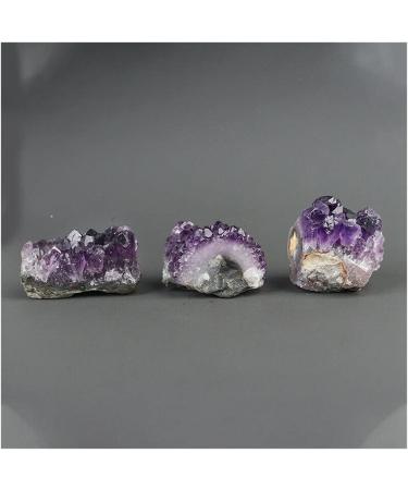 Gift 1pc Natural Quartz Crystal Brazilian Amethyst Cluster Druzy Geode Specimen Stones 2-2.5cm for Full of Texture - Buy Online on GoSupps.com