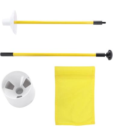 SPYMINNPOO Detachable 2 Section Golf Flagstick with Yellow Flag for Putting Green - Buy Online on GoSupps.com