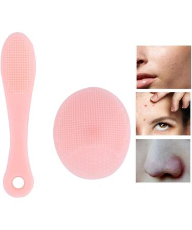 Facial Cleansing Brush Face Cleanser Silicone Practical Mild Convenient for Remove Blackheads Cleansing Remove Makeup Facical - Buy Online on GoSupps.com