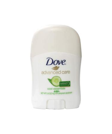Dove Advanced Care Antiperspirant & Deodorant Stick Cool Essentials Travel Size 0.5 Ounce (Pack of 8)