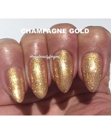 Bluesky Gold Champagne Fine Crystal Glitter Nail Gel Polish SJ18 UV LED Soak Off 10ML LIMITED SPECIAL PRICE - Buy Online on GoSupps.com