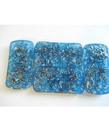 Light Blue Small Charging Plate - Cell Phone & Bed Orgone Generator - 528Hz Energy Accumulator - Beautiful Colors & Ingredients - Buy Online on GoSupps.com