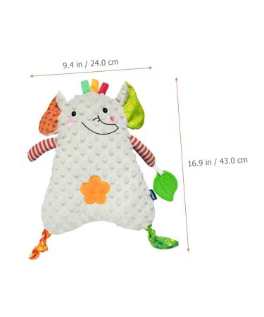 Ibasenice 3-Stage Animal Pacifier Towel | Baby Comfort Muslin Blanket & Bite Toy | Soft Spitting Towel for Newborns | Premium PP Cotton Bathing Products - Buy Online on GoSupps.com