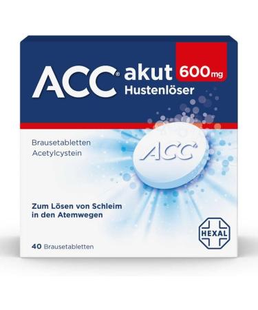 Buy ACC Acute Cough Expectorant 600 mg Effervescent Tablets - 40 pcs | Loosens Mucus & Eases Coughing - International Shipping Available - Buy Online on GoSupps.com