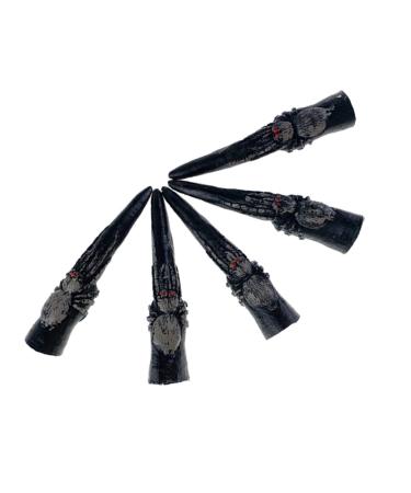 LIFKOME 2 Sets Spider Nails Spider Fake Nails Halloween Props Halloween Fake Long Nails Halloween Decorations Halloween Fake Party Fake Party Nails Halloween Spooky Nails Fake Finger Nails