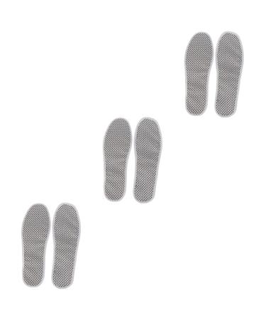 3pcs Pair Magnetic Foot Pad Magnetic Massage Foot Inserts Heated Insoles Foot Warmers for Men Battery Heater Thermal Insoles Mens Shoe Inserts Magnetic Insoles Foot Pads White