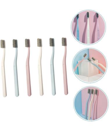 Marmerdo 6-Piece Stiff Brush Set - Effective Tooth Spot Remover & Hard Hair Toothbrush for Adults | Portable Dental Care Gadgets - Buy Online on GoSupps.com