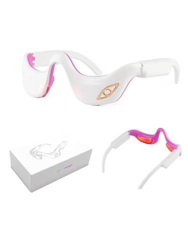 iksvmsis Electric Eye Massager, Anti-Wrinkle Eye Massager, Eye Beauty Instrument, Electric Eye Massager for Relieving Swollen and Dry Eyes
