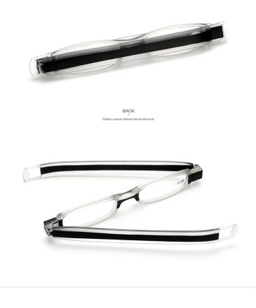 ZUMUii Butterme 6 Pack 360 Rotating Tube Pen Clip Reading Glasses - Foldable with Case for Men & Women | 2.5X Magnification - International Shipping Available - Buy Online on GoSupps.com