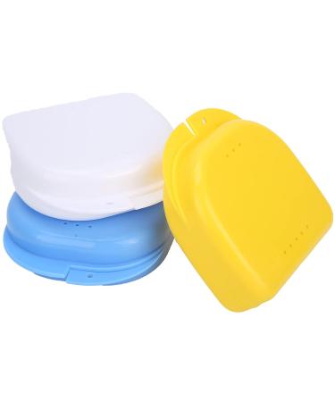 Denture Storage Container with Ventilation System - 3 Color Options | Travel-Friendly Denture Case - 3 Plastic Pieces - Buy Online on GoSupps.com