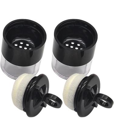 FOMIYES 10 Pcs Powder Box Portable Powder Case Cosmetics Powder Cases Empty Powder Puff Case Flocked Cotton 7x4cmx5pcs Blackx5pcs - Buy Online on GoSupps.com
