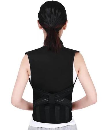 Adjustable Back Support Belt for Shoulder Pain Relief | Elastic & Breathable Back Trainer for Men & Women | Self-Heating Posture Correction & Protection - Buy Online on GoSupps.com