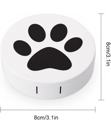 Buy Bagea-Ka Black Animal Paw Print Contact Lens Case Kit - Travel & Home Eye Care with Tweezers Solution Bottle & Mirror | International Shipping Available - Buy Online on GoSupps.com
