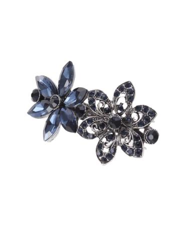 Beaupretty Spring Clip Headwear Top hair clip headpiece barrettes elegant hair clips hair barrette top clip Crystal Rhinestone Headpiece