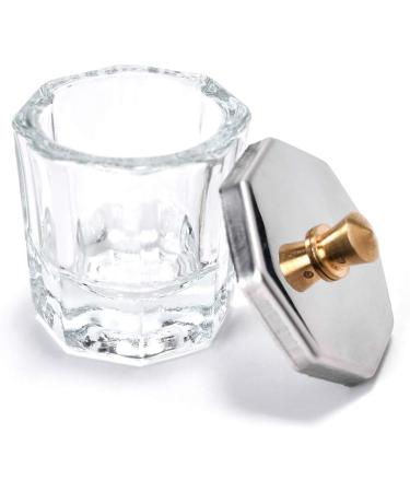 KADS 1pc Crystal Glass Dappen Dish/Lid Bowl Cup Crystal Glass Dish Nail Art Tools Acrylic Nail Art Equipment Mini Bowl Cups - Buy Online on GoSupps.com