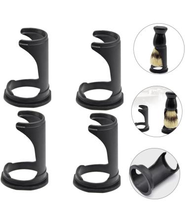 Fomiyes 4 Piece Brush Base Shaving Stand - Beard Rack Holder for Safety Razors & Makeup Brushes - Travel-Friendly Design - Buy Online on GoSupps.com