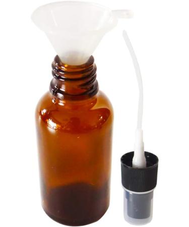 Greatforu 6 x 30ml Glass Amber Spray Bottles - Refillable Essential Oil & Perfume Containers with 3ml Droppers Mini Funnel & Labels - 12 Pack - Buy Online on GoSupps.com