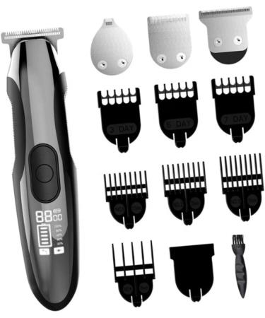 Beatifufu Mens Beard Trimmer Hair Cutting Tools Beard Trimmer for Men Barber Clippers Electric for Men Electric Hair Trimmer Body Trimmer for Men Man Bracket White Water Proof - Buy Online on GoSupps.com