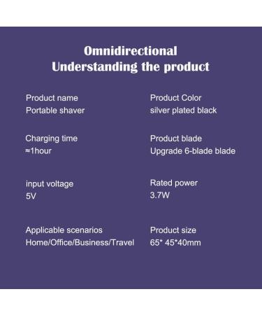 Portable Mini Electric Shaver for Men - USB Rechargeable Washable Perfect for Travel & Home Use - Ideal Gift Option - Buy Online on GoSupps.com