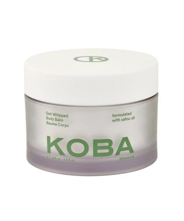 KOBA Get Whipped Body Balm - For Women & Men - Hydrating Firming Balm - Dry to Very Dry Skin - Woody Floral Fresh Fragrance - Natural - Vegan - Safou Oil - Olive & Shea Butter - L-Carnitine (200 ml) 6.8 Ounce (Pack of 1)