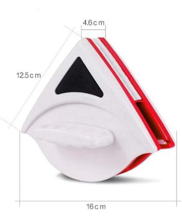 Double-side Magnetic Glass Cleaner Wiper Window Cleaner Magnetic Glass Cleaning Tool Brush for Double Glazed Window Thickness 0.5"-1" (15-24mm) (Red) - Buy Online on GoSupps.com