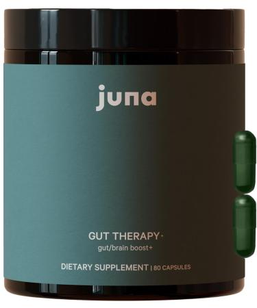 Juna Gut Therapy L-Glutamine Amino Acids & Probiotics for Gut-Brain Support Helps Mood Focus & Mental Clarity Dual-Action Probiotics Support Microbiome Balance With Clinically Studied Ginseng