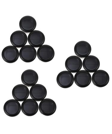 Baluue 18 Pcs Eye Shadow Replacement Box Makeup Eyeshadow Makeup Containers Makeup Pallet Blush Abs Black 3.8x1.9cmx3pcs Blackx3pcs