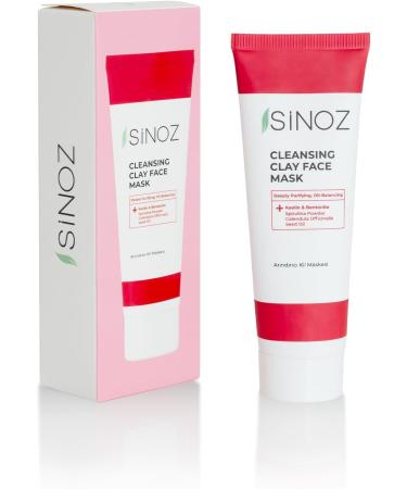 Sinoz Cleansing Clay Face Mask Kaolin Bentonite Spiruline en poudre Callendula Seed Oil 50ml - Buy Online on GoSupps.com