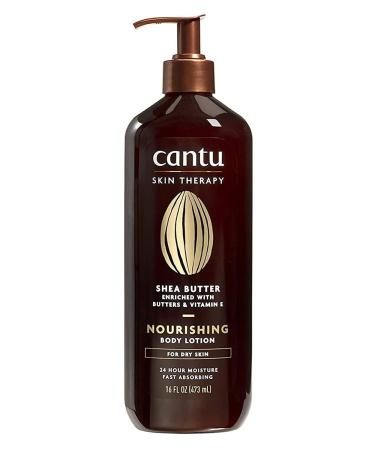 Cantu Skin Therapy Body Lotion Shea Butter 16 Ounce Nourishing (473ml) (Pack of 2)