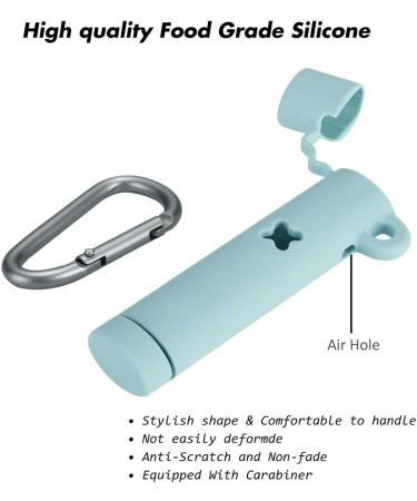 Fironst Case Cover for Pax E/R/A/Pro Upgrade Silicone Protective Case Anti-Drop Anti-Lost Rubber Cover Skin Sleeve Wrap with Metal Carabiner (Ice Sea Blue) - Buy Online on GoSupps.com