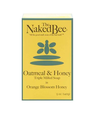 Naked Bee Oatmeal & Honey Triple Milled Soap - 5 oz Orange Blossom Honey | Natural Moisturizing Soap for All Skin Types - Buy Online on GoSupps.com