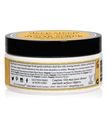 Shop Deep Steep Sugar Scrub - Grapefruit & Bergamot 8 oz | Natural Exfoliant - Buy Online on GoSupps.com