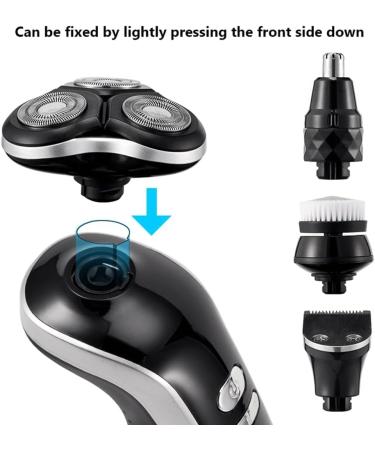 Buy 4D Silver Electric Shaver & Beard Trimmer Set for Men | International Shipping Available - Buy Online on GoSupps.com