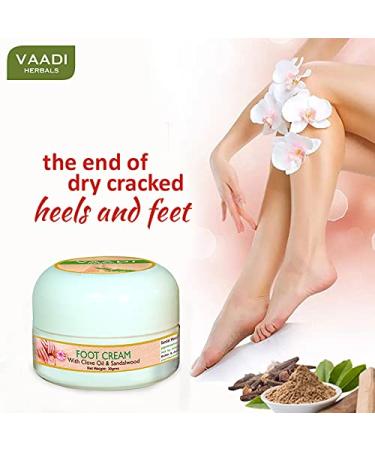 Value Pack of 3 Organic Foot Cream with Nelke & Sandal Oil - Paraben & Sulfate Free for Dry Cracked Itchy Feet - Unisex (3 x 30g) - Buy Online on GoSupps.com