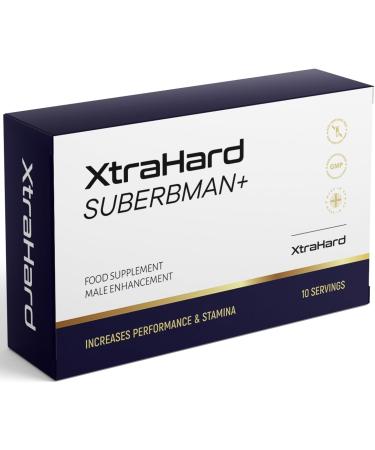 XtraHard: Natural Men's Supplement | 10 Servings | Made in UK - Buy Online on GoSupps.com