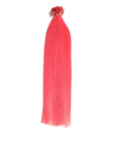Buy Pink Keratin Bonding Extensions - 100% Remy Human Hair 50x1g 45cm U-Tip for Long Smooth Hair - Buy Online on GoSupps.com